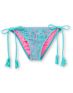 Billabong Harper Pink & Teal Side Tie Crochet Bikini Bottom
