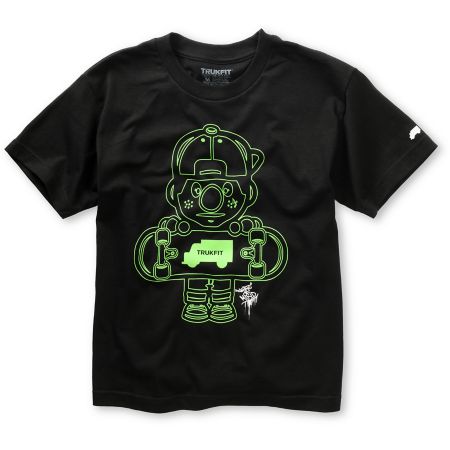 Trukfit Boys Lil Tommy Outlines Black Tee Shirt