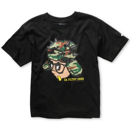 Trukfit Boys Krink Camo Black Tee Shirt