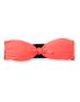 Damsel Hot Coral & Black Lace Bandeau Bikini Top