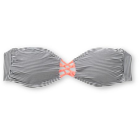 Damsel Lucy Stripe & Macrame Bandeau Bikini Top