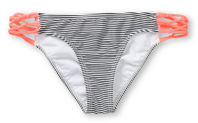 Damsel Lucy Stripe & Macrame Hipster Bikini Bottom