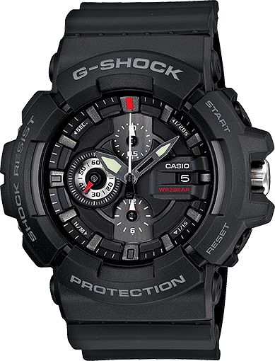 G-Shock GAC100 Black Band Chronograph Watch