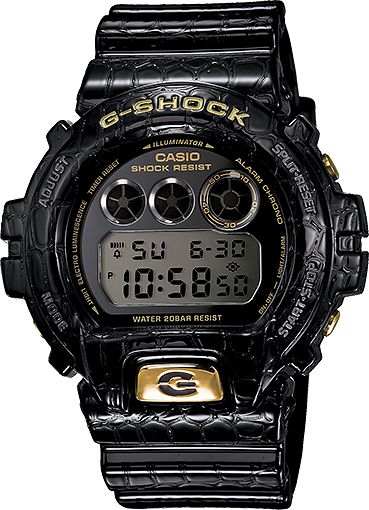 G-Shock DW6900CR-1 LTD Crocodile Texture Black Watch