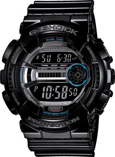 G-Shock GD110-1 Lap Memory 60 Black Watch