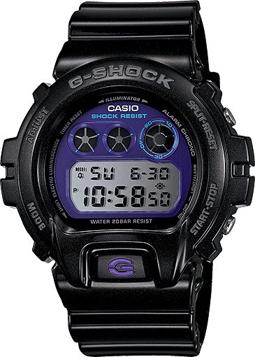 G-Shock DW6900MF-1 Metallic Finish Black Watch