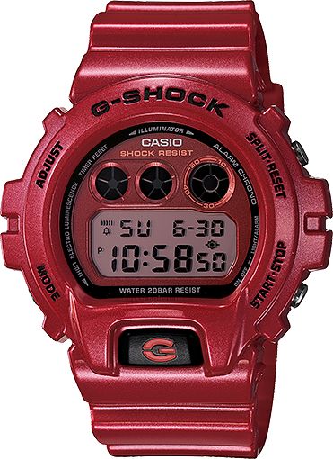 G-Shock DW6900MF-4 Metallic Finish Red Watch