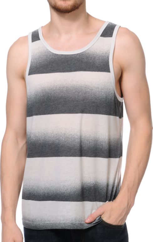 Nike SB Faded Dri-Fit Grey Stripe Tank Top