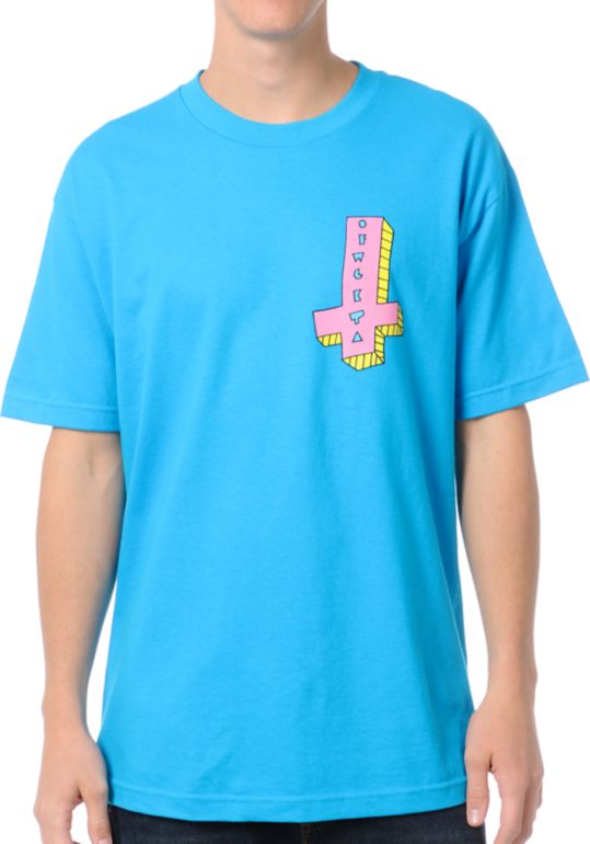Odd Future Its Us Cross Turquoise Tee Shirt