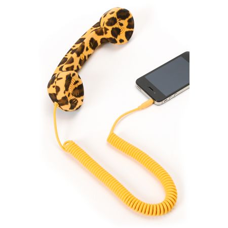 Native Union POP Leopard Print Retro Phone Handset