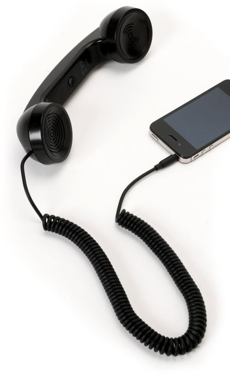 Native Union POP Metallic Black Retro Phone Handset