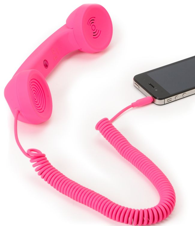 Native Union POP Neon Pink Retro Phone Handset
