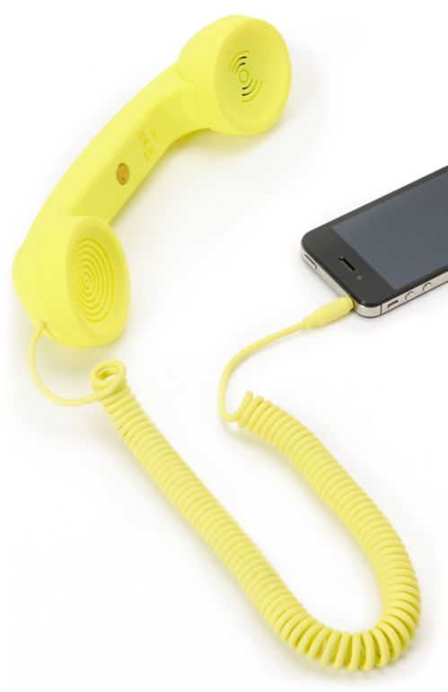 Native Union POP Neon Yellow Retro Phone Handset