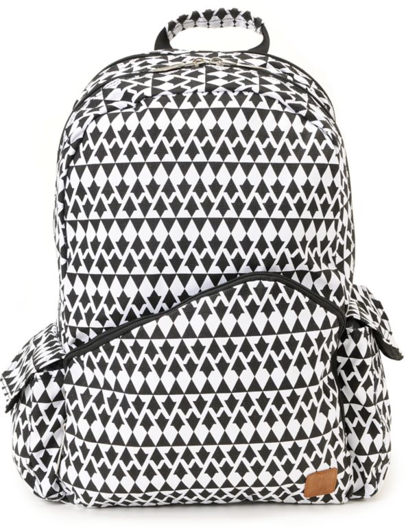 Volcom Going Study Black & White Laptop Backpack