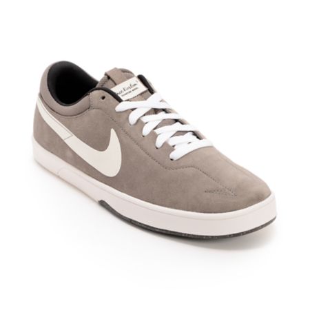 Nike SB Eric Koston Grey & White Suede Skate Shoe