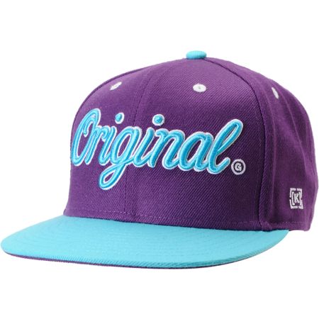 KR3W Original Purple & Teal Snapback Hat