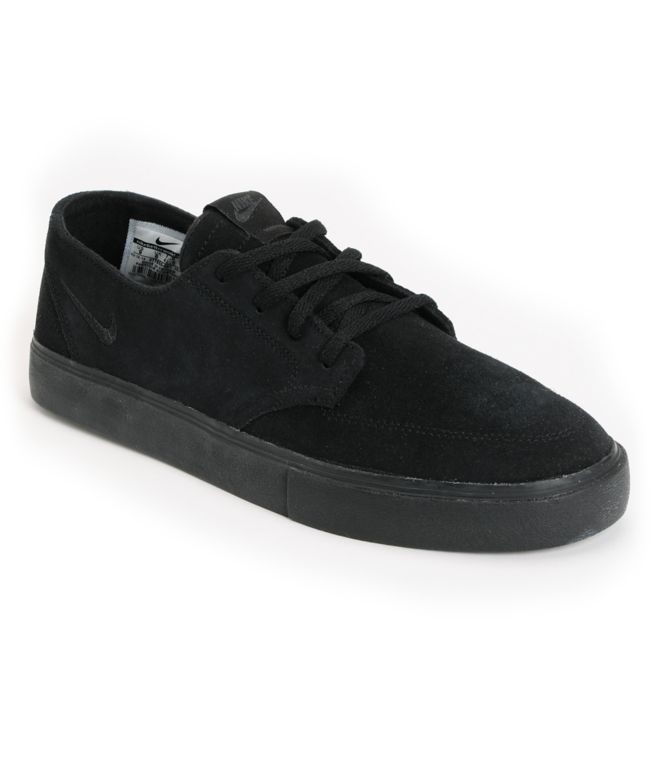 Nike Braata LR Black Suede Skate Shoe