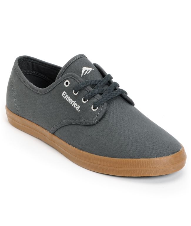 Emerica Wino Grey & Gum Canvas Shoe