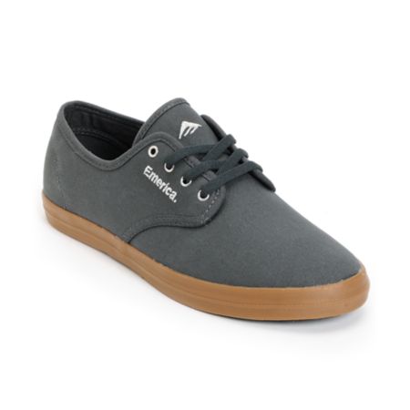 Emerica Wino Grey & Gum Canvas Shoe
