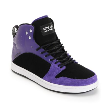 Supra S1W Stevie Williams Purple & Black Mid Top Shoe