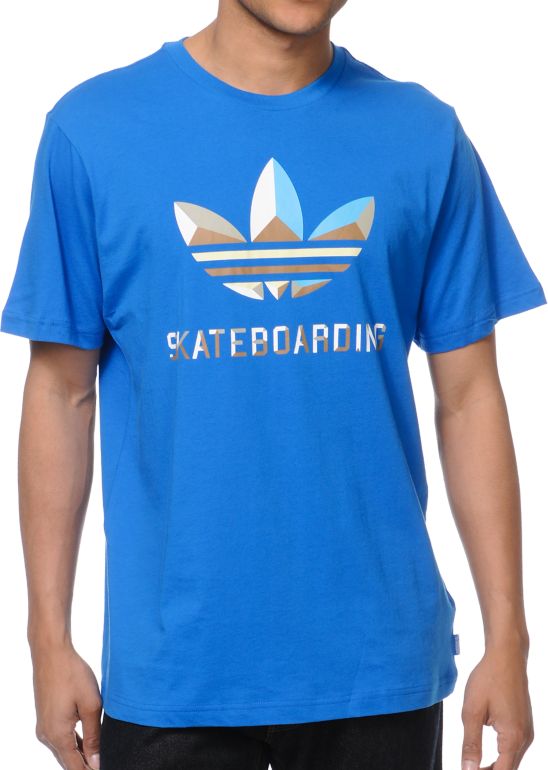 Adidas Corpo Logo Blue Tee Shirt
