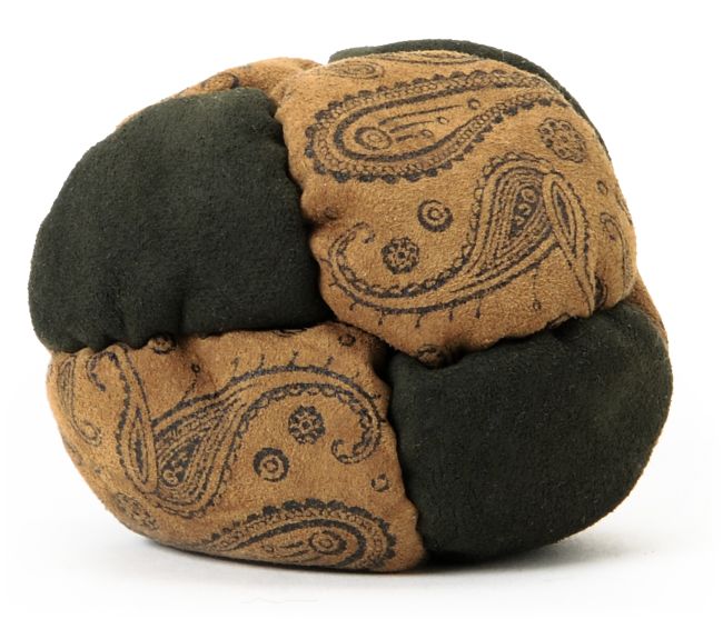Adventure Imports Paisley 8 Panel Green & Tan Footbag
