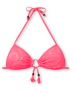 Empyre Girls Paradise Neon Red Crochet Molded Cup Bikini Top