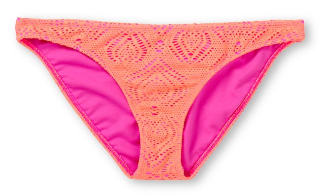 Empyre Girls Oreti Orange Crochet Basic Bikini Bottom