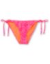 Empyre Girls Coral & Fuchsia Tribal Side Tie Bikini Bottom