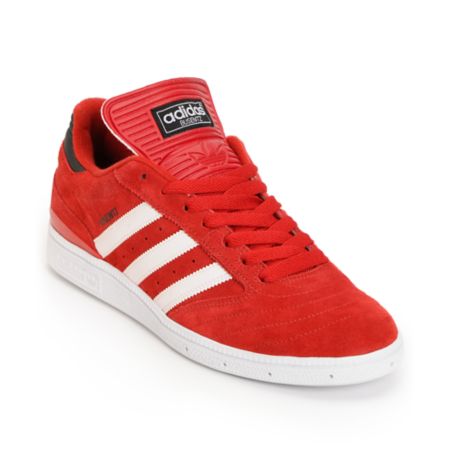 Adidas Busenitz Vulc University Red & White Skate Shoe