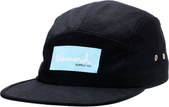 Diamond Supply OG Script Black 5 Panel Hat