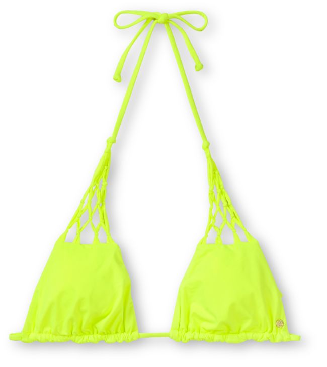Billabong Sammy Neon Yellow Triangle Bikini Top