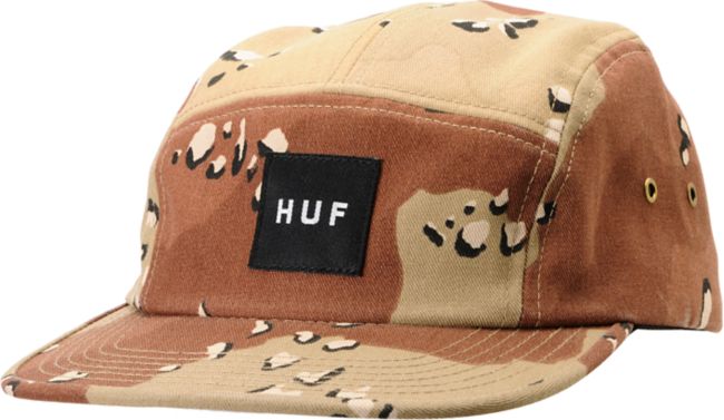 Huf Desert Camo Box Logo 5 Panel Hat