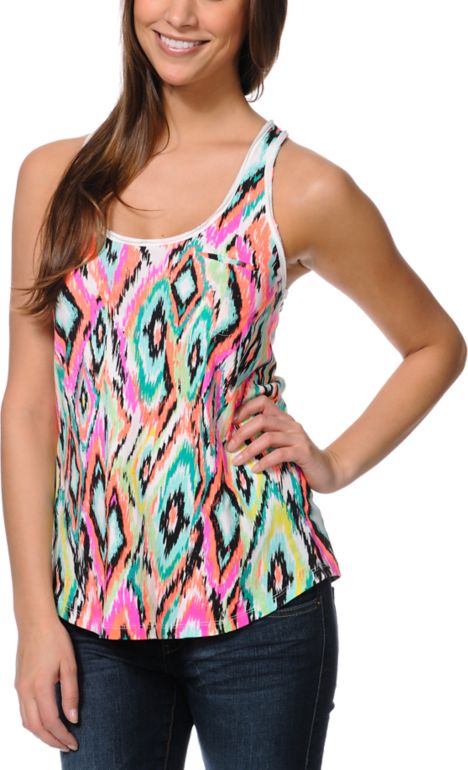 Empyre Girl Casey Multicolored Racerback Tank Top