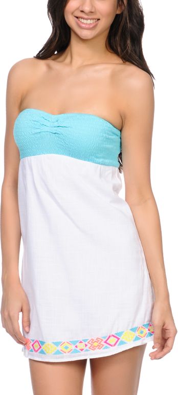 Empyre Girls Bailey White Strapless Dress