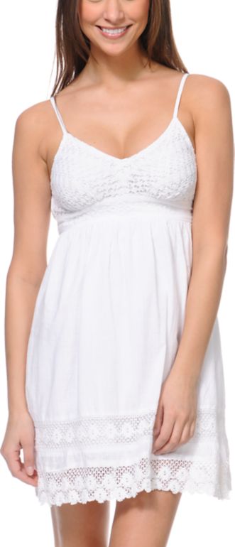 Empyre Girls Kalli White Crochet Dress