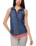 Empyre Girls Elle Indigo Sleeveless Denim Shirt