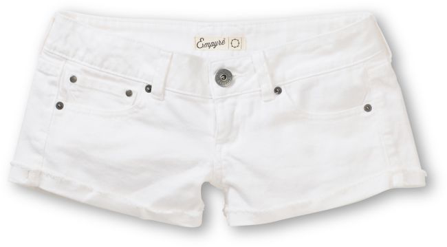 Empyre Girls Dani White Denim Shorts