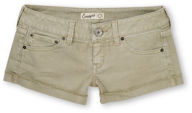 Empyre Girls Dani Khaki Denim Shorts