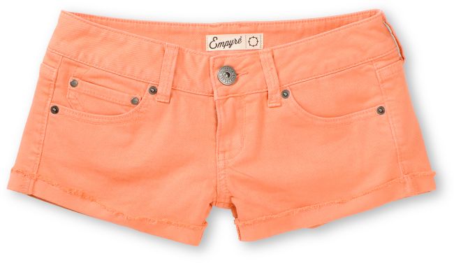 Empyre Girls Dani Coral Denim Shorts