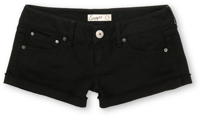 Empyre Girls Dani Black Denim Shorts