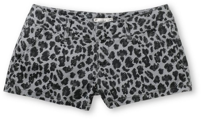 Empyre Girl Arcadia Grey Leopard Print Shorts