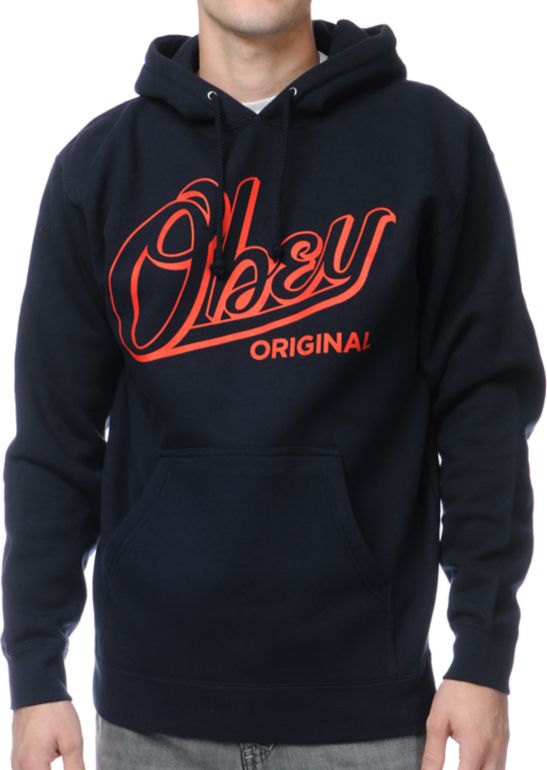 Obey Encore Navy Pullover Hoodie