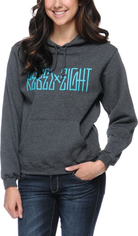 REBEL8 All City Girls Charcoal Pullover Hoodie