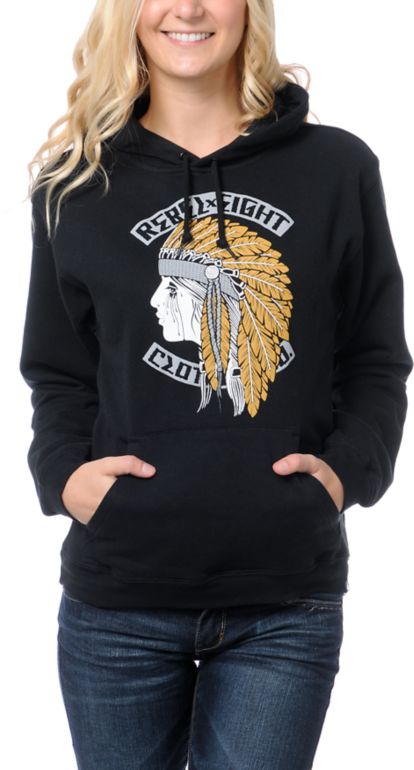 REBEL8 Girls Locals Only Black Pullover Hoodie