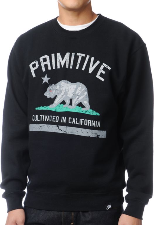 Primitive Cultivated Apocalypse Black Crew Neck Sweatshirt