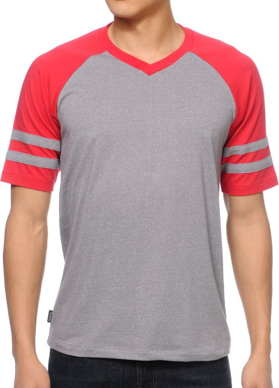 Brixton Victor Grey Knit Tee Shirt