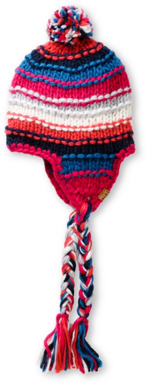 Roxy Northern Lights Pink & Blue Earflap Beanie