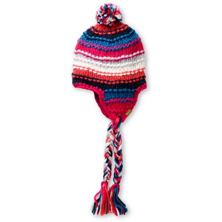 Roxy Northern Lights Pink & Blue Earflap Beanie