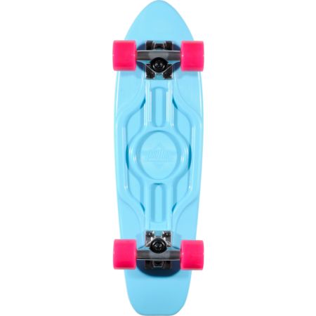 Dusters Mighty 25 Blue & Pink Plastic Cruiser Skateboard